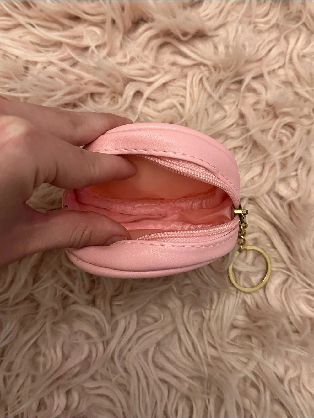 Hot Mess Express Pink Keychain Coin Pouch